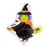 Irmã fantasma de Halloween fantasma abóbora modelagem com balão de folha de alumínio Balão de morcego folha de alumínio Balão de Halloween atacado