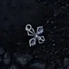Colgante de Flor de Cruz Vajra de Plata de Ley S925 para Hombres y Mujeres, Colgante de Collar de Estilo Étnico Vintage Desgastado al por Mayor