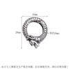 Hebilla de resorte redonda en forma de corazón de plata esterlina s925 al por mayor, personalidad retro, pulsera hecha a mano, accesorios de joyería, hebilla de plata