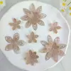 Nueva Malla de Pedrería Hot-fix Flor Tridimensional de Pedrería Parche de Tela Accesorios Creativos para el Cabello Flor de Cristal para Zapatos Pinza para el Cabello Accesorios Decorativos para Ropa