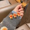 Otoño e invierno nuevo alce navideño muñeco de nieve pico de pato clip piruleta horquilla rota lindo clip lateral horquilla de mujer dibujos animados