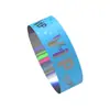 Pulsera Láser Desechable de Fabricante Parque de Atracciones Concierto Fiesta Evento Papel Impermeable Resistente al Desgarro Pulsera de Muñeca Colorida