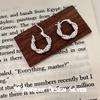 Aretes Geométricos Torcidos de Plata Esterlina S925 Nicho Ins Libro Rojo Pequeño Explosivo Lujo Ligero Moda Nicho Diseño Aretes