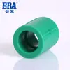 Tubería PPR Verde de Alta Calidad para Uso Doméstico 4/6 Pulgadas Codo Recto Codo en T Rosca Interna Rosca Externa Conector de Válvula Oculta Válvula de Cierre
