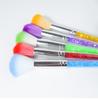 Pincel para arte de uñas transfronterizo mango largo cepillo para polvo cepillo para polvo de uñas caja de almacenamiento de escritorio cepillo de herramientas limpieza pelo suave