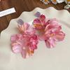Aretes de Acero Pin Lazo Cuentas de Arroz Concha Verano Suave Elegante Elegantes Aretes Diseño con Sentido Nicho