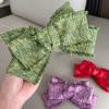 Clip de pinza para el pelo de estilo fragante con borde rugoso multicapa de lana tejida con lazo, clip para el pelo de temperamento, popular para Año Nuevo, accesorios para el pelo, pinza para el pelo para mujer, nuevo