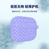 Adequado para Fone de Ouvido Bluetooth Sem Fio Apple Airpods3 Capa Protetora de Silicone Líquido Padrão Trançado Anti-Queda Capa para Fone de Ouvido