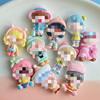 Cartoon Cute Sister Acessórios de Resina Creme Cola DIY Telefone Caso Geladeira Adesivo Pingente Acessórios de Cabelo Buraco Sapatos Adesivo