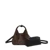 Bolso pequeño de mano de felpa y gamuza elegante transfronterizo para mujer, nuevo, textura retro, bolso tipo cubo, nicho, bandolera, bolso cruzado, moderno