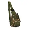 Fábrica em estoque Bolsa de equitação de lona camuflada para esportes ao ar livre Bolsa pequena para pendurar no peito Bolsa de ombro único Bolsa tática para peito ao ar livre