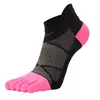 Calcetines de Algodón de Cinco Dedos, Calcetines Deportivos de Malla Absorbentes de Sudor para Correr, Calcetines de Maratón que No Rozan Tus Pies, Calcetines de Verano de Cinco Dedos para Maratón