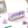 Grupo de Chicas Cazadoras Transfronterizas En Stock Estuche Arcoíris Brillante Estuche Brillante Papelería para Estudiantes Almacenamiento Bolsita para Lápices