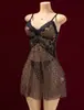 Fábrica de Origen Venta al por Mayor Transfronteriza Tiktok Amazon Más Vendido Sexy Transparente Seductora Camisola Pijama