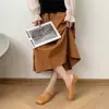 Nuevas Sandalias Baotou de Verano para Mujer, Cómodas de Color Sólido, Casuales para el Día a Día, de Tacón Bajo, Slip-Ons y Medias Zapatillas para Mujer, Transfronterizo