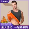 Chaleco térmico de comercio exterior, talla grande, forrado de polar, engrosado, chaleco sin mangas de polar dorado de invierno, camiseta sin mangas para hombre