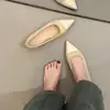 Zapatos Mary Jane de Puntera Puntiaguda Estilo Coreano que Aumentan la Altura, Modelo Popular Nuevo Verano 2026, Mocasines Versátiles y Elegantes para Personas Bajitas