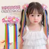 Perucas e acessórios de cabelo infantis, presilhas fofas em formato de estrela para coques de bebê, tranças coloridas da moda para bebês, perucas realistas