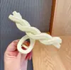 Pinza para el pelo de lazo estilo coreano para cabello voluminoso, pinza para el pelo con forma de corazón para la parte trasera de la cabeza, nuevo pinza de tiburón grande 2026 accesorio para el cabello
