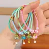 Regalo del Festival del Bote del Dragón, Patrimonio Cultural Inmaterial, Zongzi de Brocado de la Dinastía Song, Hilo de Cinco Colores, Tejido Artesanal Infantil, Pulsera de Estilo Antiguo, Pulsera Decorativa para Estudiantes