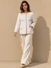 Novo Casaco de Lã Clássico Heying Outono/Inverno 2026 Estilo Chanel, Jaqueta de Lã Dupla Face com Gola Redonda para Senhoras Elegantes