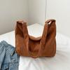 2026 Nuevo de Moda Transfronterizo Pana Gran Capacidad Casual Bolso de Mano Tote Hombro Cruzado Bolso de Mano de Pana para Mujer
