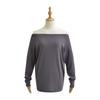 Moda Europeia e Americana Elegante Camisa Solta Casual Feminina All-match T-shirt S20870