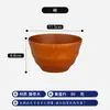 Tigela de madeira feita à mão para uso doméstico, para crianças comerem, tigela de madeira maciça, sobremesa, salada, frutas, tigela grande, tigela para sopa e macarrão, talheres de madeira