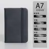 A7 Cuaderno Pequeño Mini Portátil Correa de PU Nota de Negocios Papelería Bloc de Dibujo Venta al por Mayor Personalización 64 Abierto