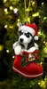 Meias de Natal Novas de 2022 Cachorro de Natal Árvore de Natal Decorações Penduradas Enfeites de Carro Decorações de Casa Fragrância