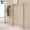 Estanterías para Tiendas Boutique, Exhibidores para Tiendas de Ropa, Percheros de Acero Inoxidable de Pie, Perchas, Exhibidores de Pared para Ropa de Mujer y Hombre