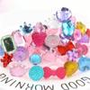 Anillo Nuevo para Niños Dibujos Animados Niña Princesa Joyería Gema de Cristal Diamante Regalo para Niña