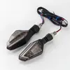 Faróis de Motocicleta Modificados Spot 22 LEDs Duas Cores em Forma de V Guia de Luz Duas Cores Seta Luz de Freio Luz Diurna