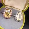 Anillo de Citrino de la Suerte Natural, Piedras Sueltas Completamente Transparentes, Especificaciones 10*14mm Plata de Ley 925