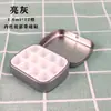 Mini Paleta Caja de Lata Pintura de Acuarela Esmalte de Uñas Gel Caja Dispensadora Portátil para Exteriores Tapa abatible Caja Metálica para Caramelos