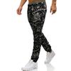 2021 Comércio Exterior Novas Calças Esportivas Masculinas Slim-fit Algodão e Linho Calças Casuais Calças Estampadas Estilo Étnico Retrô
