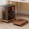 Soporte principal del chasis oficina hogar mesa con polea piso base de chasis de computadora de escritorio estante elevador de altura