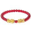 Pulsera de Piedra Ojo de Tigre de Cristal Blanco Natural Pulsera Valiente para Hombre Piedra Proverbios Seis Palabras Pulsera de Cuentas de Ágata Escarchada