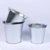 Balde de Metal Galvanizado, Balde de Grãos de Grande Capacidade, Balde de Ferro Portátil, Balde de Ferro Metálico para Armazenamento na Cozinha, Peça Única no Atacado