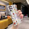 Capa de celular Samsung com pintura a óleo colorida em aquarela estilo floresta de flores silvestres adequada para S24/S25 Ultra capa macia transparente