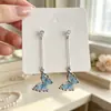 Pendientes de perla geométrica con pasador de plata 925 para mujer, aretes de moda, borla, pendiente de alto nivel, temperamento, pendientes vintage, venta al por mayor