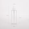 Botella de agua desmaquillante de 200 ml Botella dispensadora de aceite limpiador Botella de loción corporal Color ajustable Botella cilíndrica de hombro plano Botella de loción