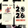 Essencial para Irmã de Marte2026 Hua Chenyu Bola de Carvão Preto Calendário de Desenho Animado Fã de Concerto Interação Produtos Merchandise Cartão Fotográfico