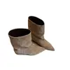 Botas tipo Martin de punta estilo coreano, nueva colección otoño 2026, botas de gamuza hasta la pantorrilla, botas de moda adelgazantes y versátiles, botines para mujer