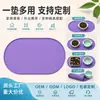 Tapete de Silicona para Mascotas Perro Gato Tapete para Comer Impermeable a Prueba de Fugas Antideslizante Tapete de Alimentación Tapete para Comedero de Perro Ovalado
