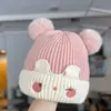 Gorros Infantiles para Otoño e Invierno, Gorros de Punto Calientes para Niñas, Gorros con Orejeras para Bebés, Gorros de Lana para Niños Pequeños