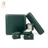 En Stock Hebilla de Corona Collar de Cuero PU Pulsera Colgante Anillo Caja Caja de Empaque de Regalo para Joyería Directo de la Fábrica Fuente