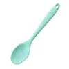 Cuchara de Silicona Tamaño Pequeño Resistente a Altas Temperaturas Antiadherente Olla para Insectos Misma Cuchara Pequeña Cuchara para Estudiantes Cuchara para Mezclar Alimentos Complementarios para Bebés