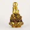 Atacado do Fabricante Tigela de Tesouro Macaco Dourado de Latão, Tesouro de Oferta Macaco Dourado, Ornamento de Macaco de Cobre, Macaco Tigela de Tesouro, Macaco do Zodíaco Chinês