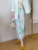 Falda Miyake Ropa de Verano para Mujer 2025 Nueva Serie Media Antigua Falda Plisada de Cintura Escalonada Falda Recta de Cadera